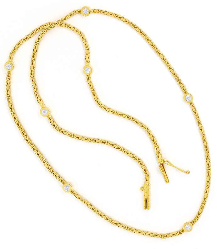 Foto 3 - Exquisites Königsketten Collier mit Brillanten Gelbgold, S2245