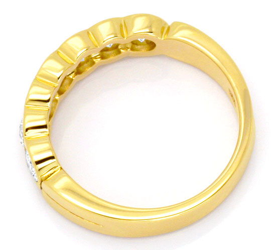 Foto 3 - Brillant Halbmemory Ring 1,14 Carat Diamanten Gelb Gold, S5017