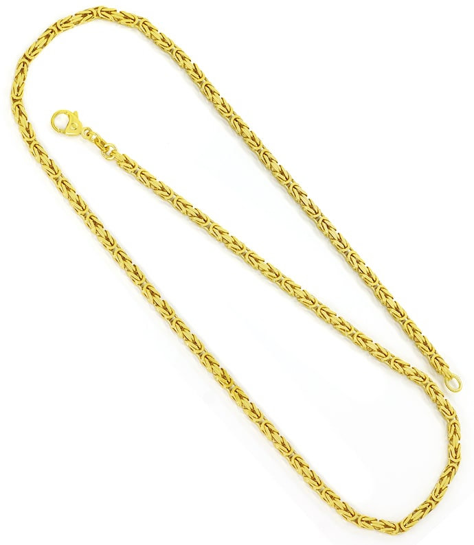 Foto 3 - Königskette 55cm lang in massiv 14K Gelbgold, Z0108